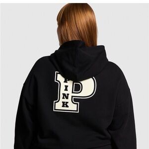 Victoria Secret PINK relaxed fit IVY FLEECE relaxed hoodie Full zip.XS